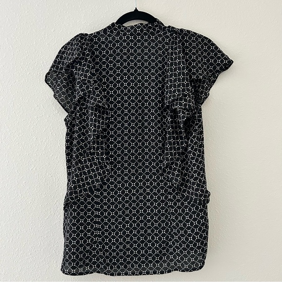 Worthington Black and White Patterned Blouse - Picture 5 of 9